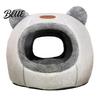 High-quality Cat Bed Bottom Lovely with Bear Cozy Pet Cute Cave Ears Non-Slip Winter Nest