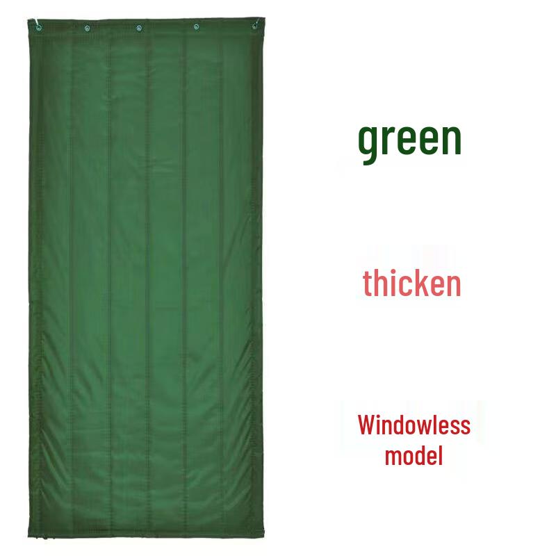 Thickened Insulated Oxford Cloth Winter Door Curtain 1.3m W x 2.4m H