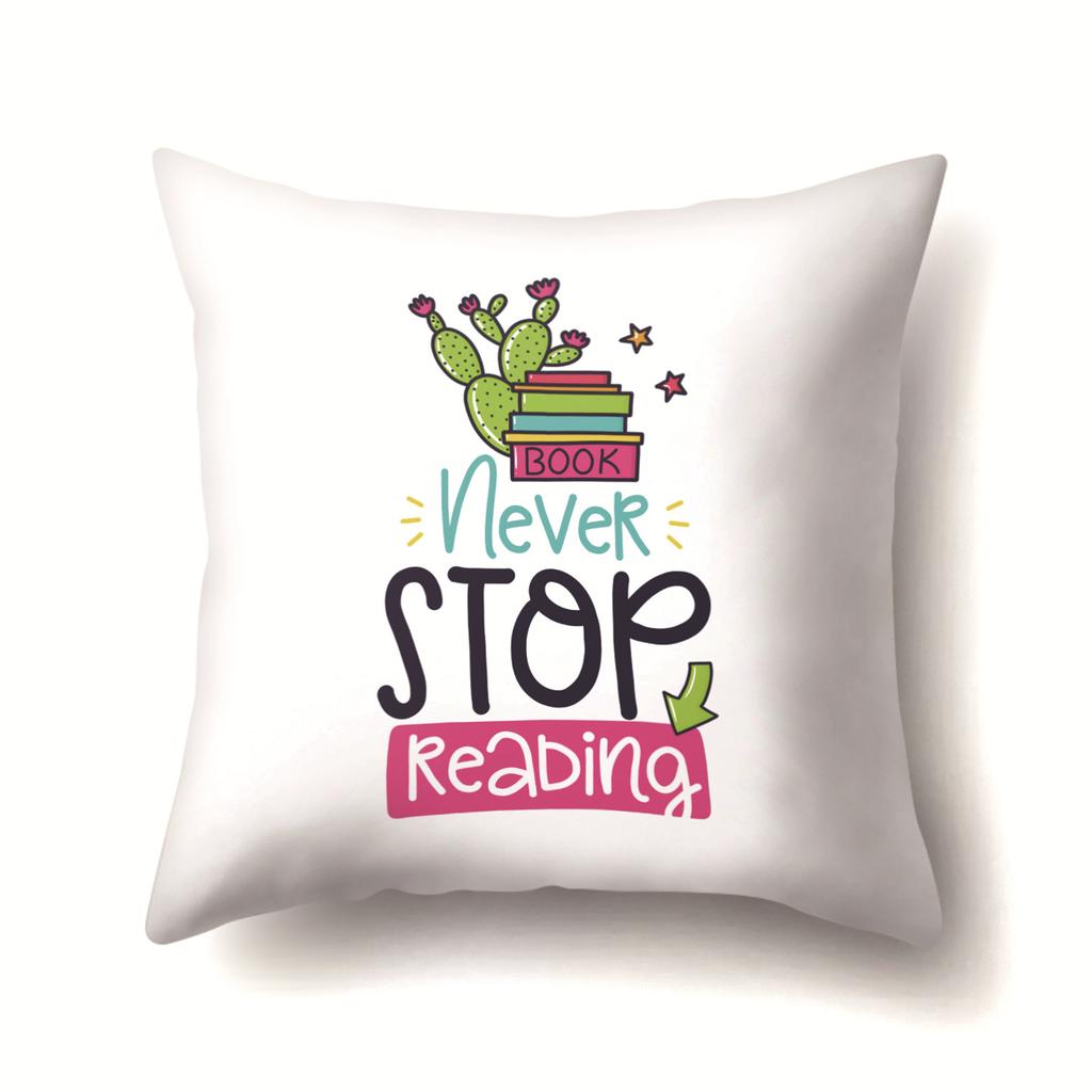 Unicorn Cute Cactus Polyester Pillow Cover Cushion