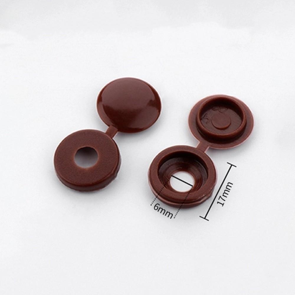 100PCS DIY Screw Protective Covers Universal Fit Fold Snap Cap Fixing Caps Furniture Hardware