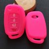 silicone car key cover case shell holder for hyundai HB20 2021 Creta Tucson Accent Santa Fe i30 ix35 Solaris 4 button key