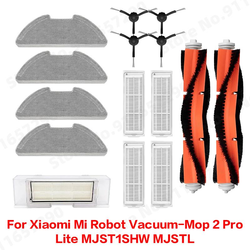 For Xiaomi Mi Robot Vacuum-Mop 2 Pro/Lite MJST1SHW MJSTL Side Main Brush Water Tank Dust box Mop Cloth HEPA Filter Accessories