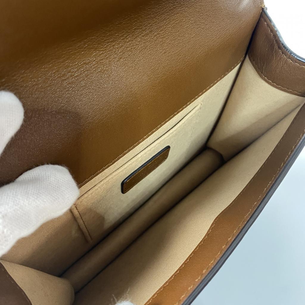 Used JIMMY CHOOShoulder Bag Brown Leather Women