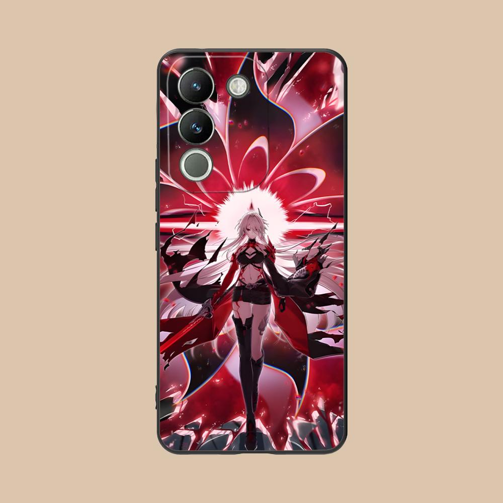HSR Acheron Matte TPU Mobile Phone Case for VIVO V60 V50 V40 V30 V29 V27 V25 V23 Pro Lite 5G Colorful Printing Cover