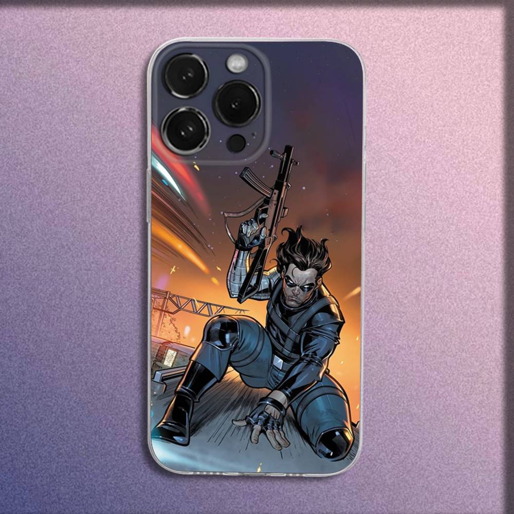 B-Bucky B-Barnes W-Winter S-Soldier Phone Case For iPhone 16,15,14,13,12,11 Plus,Pro,Max,XR,XS,Plus,E,Mini Transparent Cover