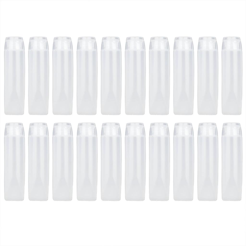 20Pcs Empty Cosmetic Tube Leakproof Refillable Shampoo Container Facial Cleanser Squeeze Bottle30ml