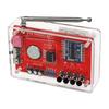 Kit Radio FM DIY Standard RDA5807 87-108MHz Boîtier Acrylique Optionnel Pratique de Soudure pour l'Apprentissage et l'Enseignement