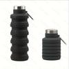 1pc Collapsible Water Bottle, Reuseable BPA Free Silicone Foldable Bottles Portable Hiking Cup For Outdoor Mountaineering Tours
