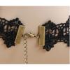 Gothic Crystal Black Lace Neck Choker Necklace for Women Vintage Victorian Steampunk Bracelet Jewelry For Halloween Party