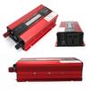 Invertor de putere pentru mașină 1200W Convertor de curent alternativ de 12V la 220V Invertor solar LCD Ondă sinusoială modificată digital