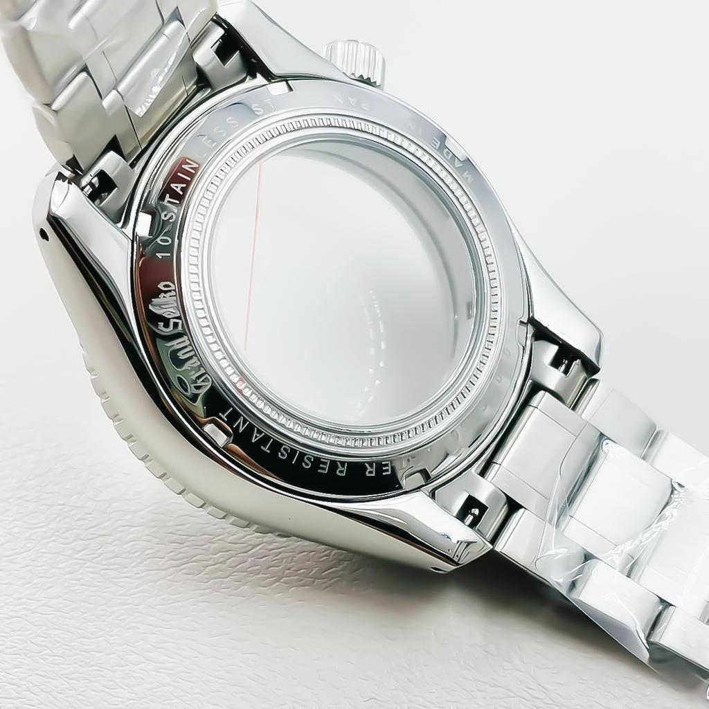44mm Watch Bezel Case Strap Fit 32mm Dial For Seiko Grand GMT NH35/34/36/4R35A/4R36A Automatic Movement Sapphire Mod Parts
