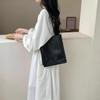 Minimalist Lambskin Tote Bag - Casual Commute, Thin Strap, Large Capacity, Women's Shoulder Shopping Bag.