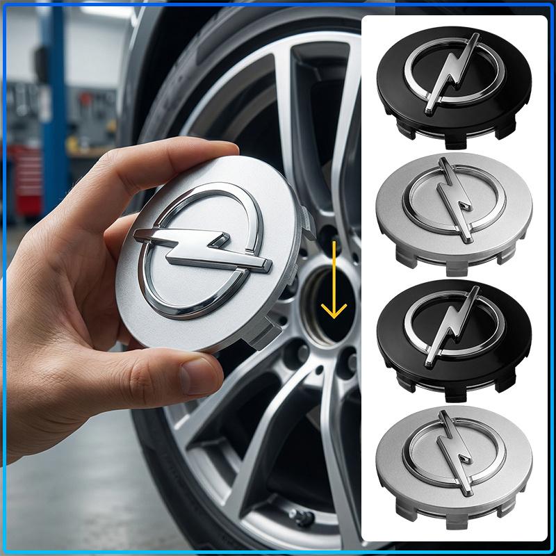For Opel Crosa D Astra H Insignia Astra J Zafira B Mokkaastra Vivaro Astra G 4Pcs 56mm Car Wheel Center Caps Hub Cap Covers Emblem