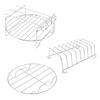 Stainless Steel 3pcs 6 Inch Multipurpose Layer Rack Skewers Included Heavy Duty Reusable Air Fryer Mounting Bracket Toast Rack Cooking Space Saving