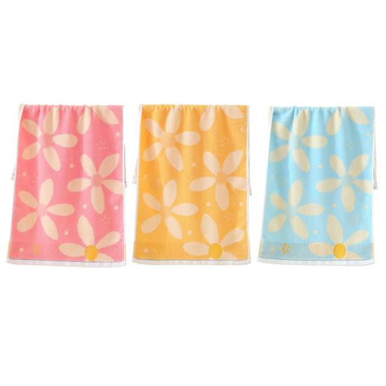 Floral Bath Towel Cotton Soft Absorbent Hand Towel Fast Drying Washcloth Bathroom Towel for Face Spa Kitchen Gym Hotel