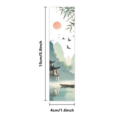 32 Pcs, Vintage Chinese Ink Landscape Bookmarks for Teachers, Readers and Lovers, Bookmarks, Gifts, Party, Birthday