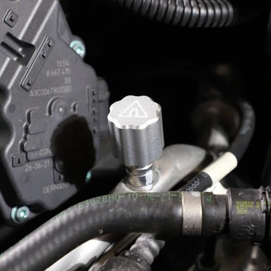 2PCS Silver Alloy Cabin Fuel Line Cover For Toyota Supra GR -2024