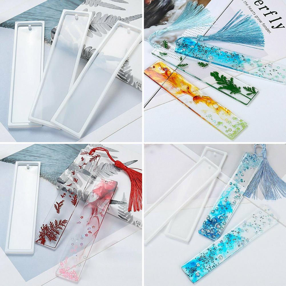 Silikon Kristall Epoxidform Lesezeichen DIY Schmuckherstellungswerkzeug Handwerksform