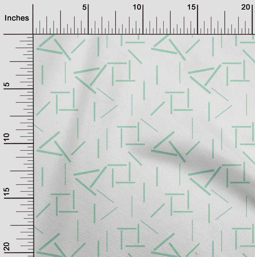 oneOone Cotton Flex Fabric Line Geometric Print Fabric BTY 40 Inch Wide