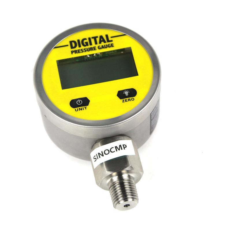 25MPA 3600PSI Digital Pressure Gauge With NPT1/4 G1/2 M10*1 Interface 1%FS Accuracy Hydraulic Air Gas Water Oil Pressure Gauge
