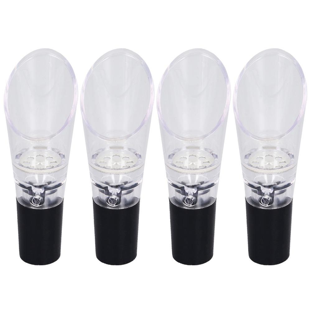 

4pcs PC Decanter Spout Eco Friendly Wine Accessories Bar Accessories Wine Aerator Pourer Party Use серебряный