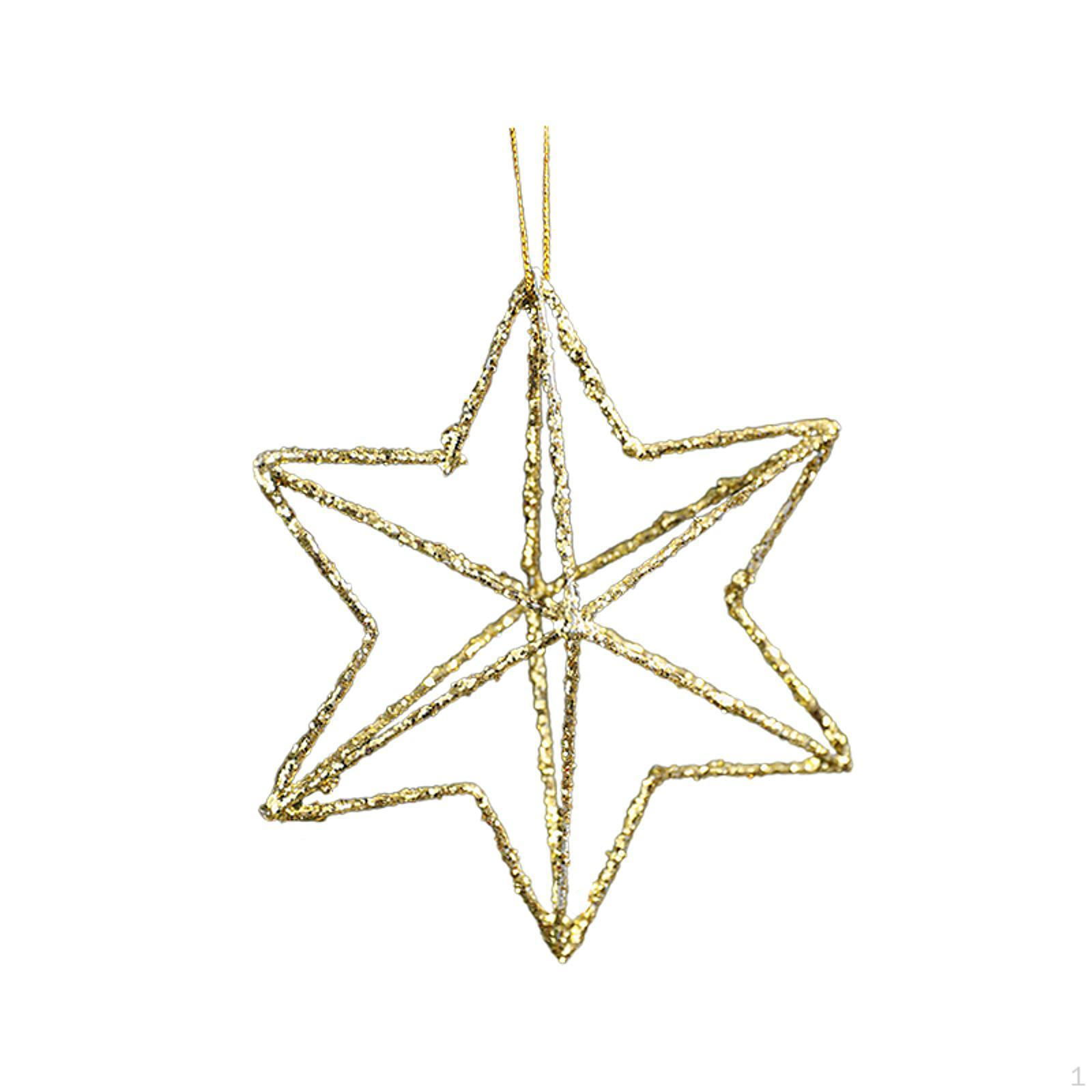 

Рождественский орнамент подвеска-шарм декоративная рождественская елка декор, украшение на год, Six Pointed Star