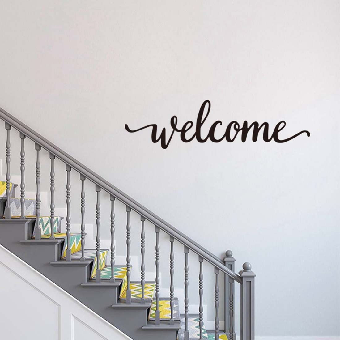 

Спальня Офис Виниловые наклейки Вдохновляющие цитаты Мотивационная наклейка на стену Добро пожаловать Настенное искусство Стикер Современный Welcome black