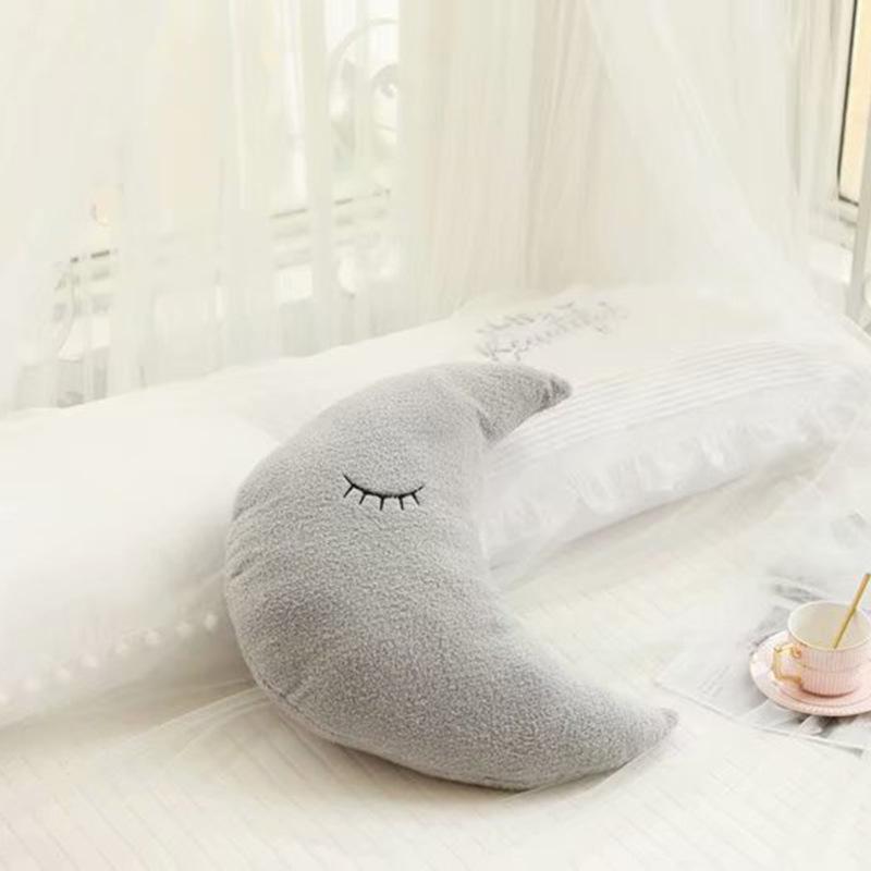 INS Starry Sky Series Throw Pillow | Plush Cloud, Moon, Raindrop, and Star Sofa Cushions for Children's Room Decor