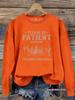 European and American Women's Autumn/Winter Round Neck Scenic Print Pullover Hoodie