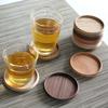 MUSEO Coasters, 88mm, Set of 5, with Box (Walnut)