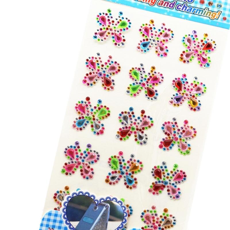 Gem Sticker Jewels Rhinestones for Crafts,Selfs Adhesive Stick On Gem Gemstones Sticker for Face Scrapbooks Supplies