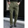 Fashionable Design Business Casual Pants for Men, Spring/summer High-end Straight-leg Commuter Trousers