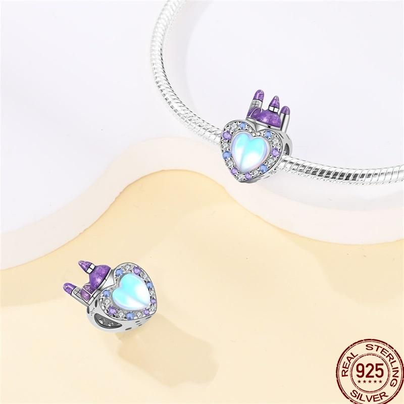 Copper Spring Flowers Butterfly Pink Moon Temperament Charm Beaded Beads Suitable For Pan Original Bracelet