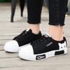 Fashion Size 34 40 Women Cartoon Cat Casual Shoes Comfortable Flat Vulcanize Shoes Fashion Lace-up Women's Sneakers Zapatos Para Mujer