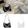 Street Style Ladies Mini Crossbody Bag With Pearl Embellishments And Zipper For Casual Outings