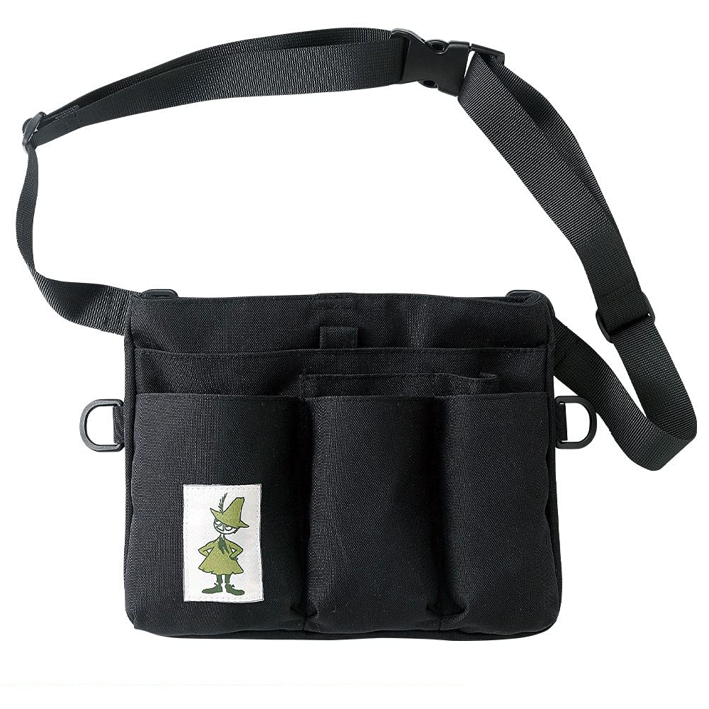

Moomin Bag Waist Pouch Organizer Medical Nursing Black 109522A Nurse Goods 2-Way чорний