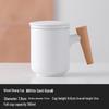 Changbaosen Ceramic Tea Mug with Infuser and Wooden Handle