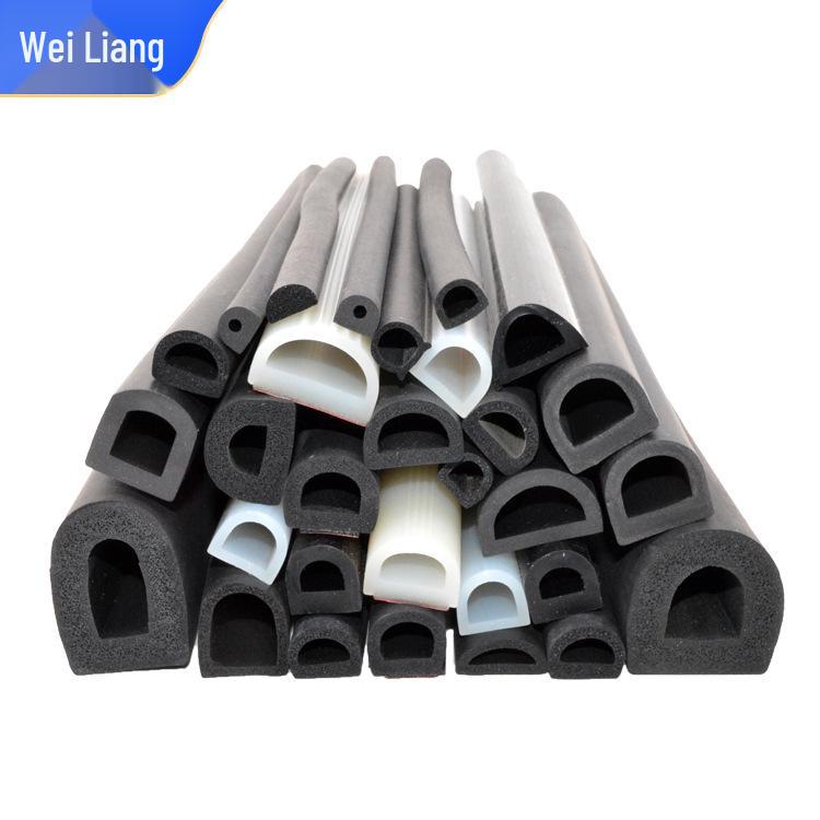 EPDM Foam D-Type Self-Adhesive Seal Strip: Soundproof, Dustproof, Anti-Collision for Doors and Windows