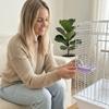 Bite Resistant Bird Perch Stand Wear-resistant Non-slip Paw Grinding Sticks Colorful Decorative Parrot Standing Pole Small Birds