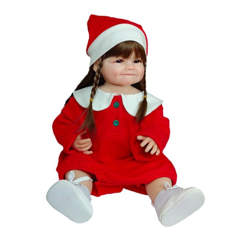 Реалистичная полностью виниловая кукла реборн 55 см — фото 7