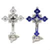 Plum Blossom Metal for Cross Jesus Christ Bitterness Church Sacred Statue Ornaments Office Household Religious Goods X3UC