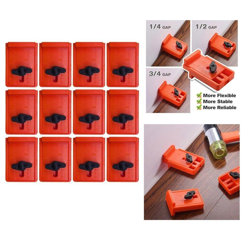 12pcs Stable Wide-Base Flooring Spacers Multi-Purpose Flooring Tools Upgraded Gap Spacers Home