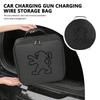 For Car Charging Gun Device Cable Storage Bag Box Bag 206 208 207 3008 308 2008 107 508 607 106 406 407 307