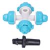 50Set 4 Outlet Water Nozzle Kit Atomizing Sprinkler Garden Irrigation Accessory Lake Blue