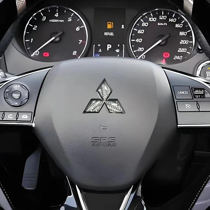 

Epoxy Car Steering Wheel Emblem Sticker Decal for Mitsubishi ASX EVO Lancer Ralliart Montero Mirage L300 Outlander Pajero