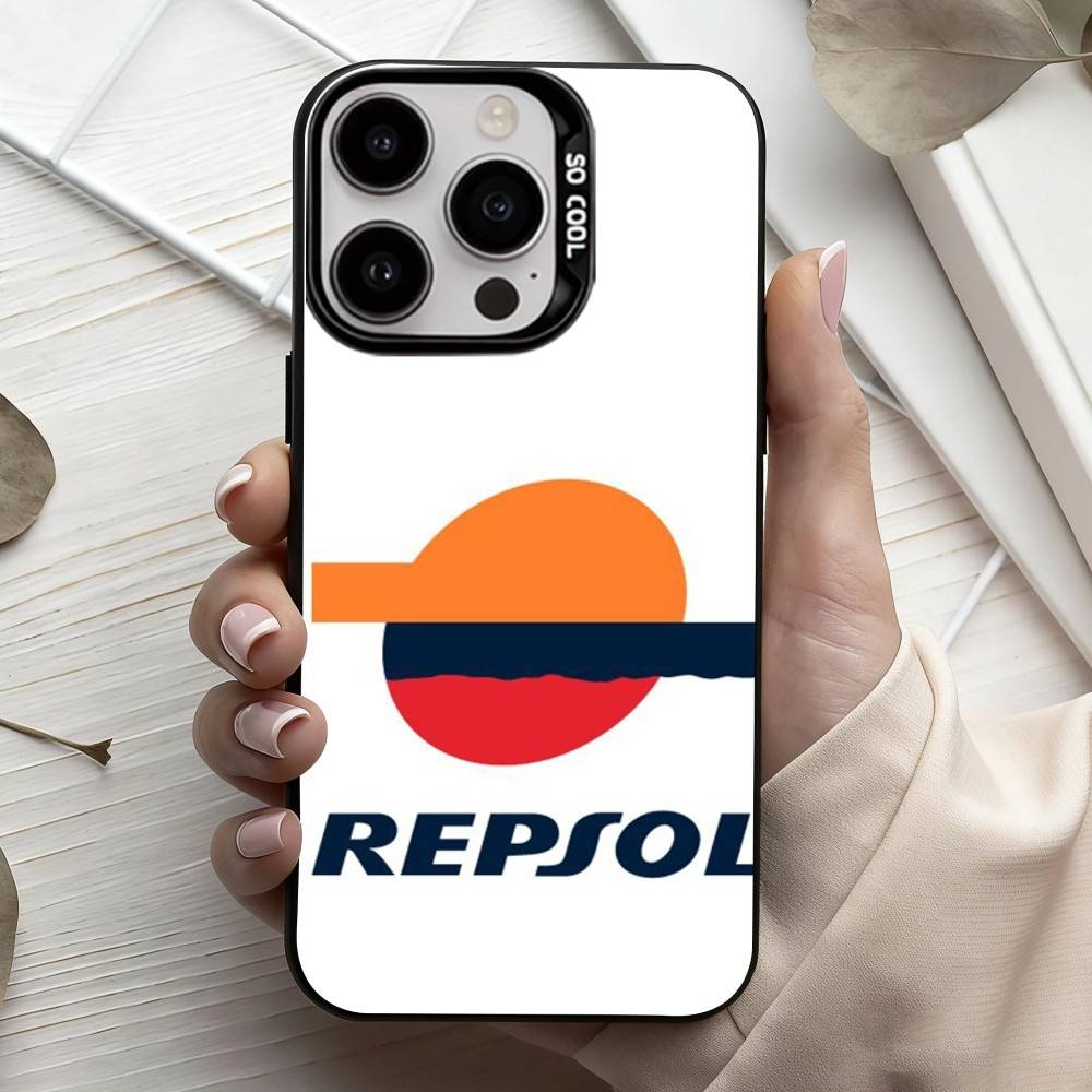 

D-Repsol-S M-Mobile-E Phone Case For iPhone17,16,15,14,13,12,11 Plus,Pro Max Candy Silver Plated Inside Cover iPhone16promax