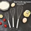3 Stück handlicher Schneebesen aus Edelstahl, modernes und einfaches Backwerkzeug, Ei- und Sahneaufschläger, geeignet für Backen, Kuchendekoration und gewerbliche Küchen