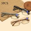 Anti Blue Light Reading Glasses Fashion Women Men Clear Sqaure Computer Presbyopic Eyeglasses Spring Legs Frame Eyewear