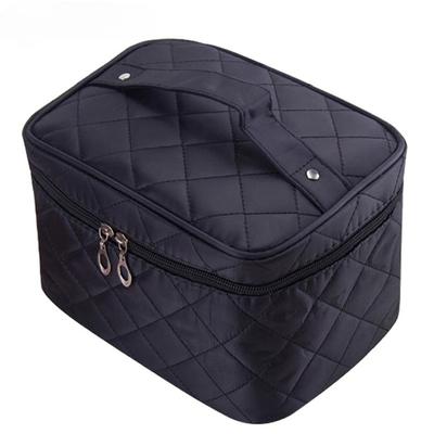 Quilted Cosmetic Bag 2021 Female Professional Cosmetic Bag Women's Large Capacity Storage Handbag Travel Toiletry Makeup Bag ML1