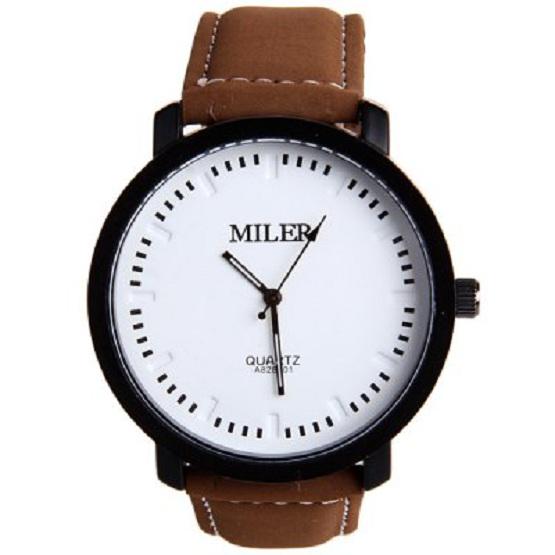 Men's watch pu Leather Sports Military Quartz  Fashion Style Analog Wristwatch